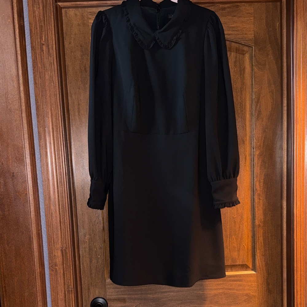 J. Crew Black Long Sleeve Dress